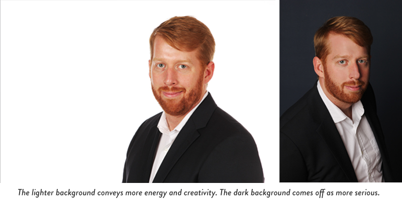 how to choose a background for your headshot